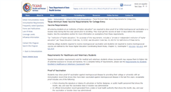 Desktop Screenshot of collegevaccinerequirements.com